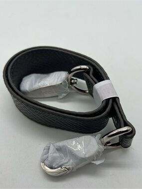 NEW JEWELL Purple Gray Faux Leather Silver Hardware Short Replacement Bag Strap